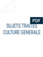 Sujets Traités Culture Générale-1