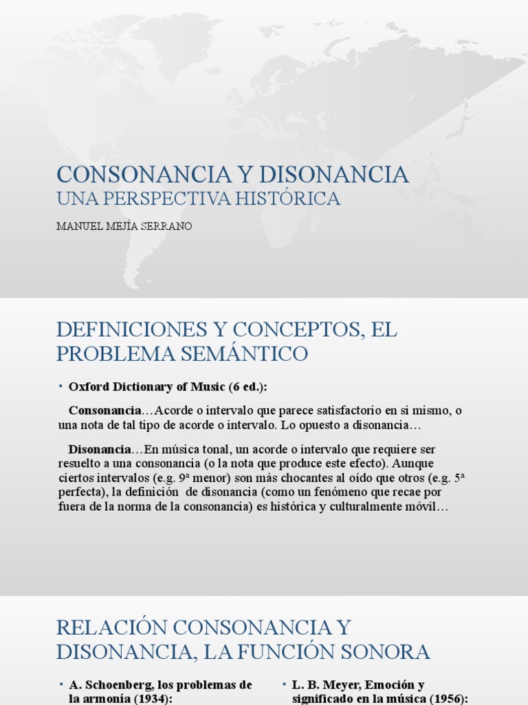 Consonancia y Disonancia PDF Armonía Intervalo (música)