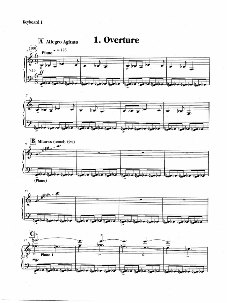 Cats - Keyboard 1 (10 Piece) | PDF