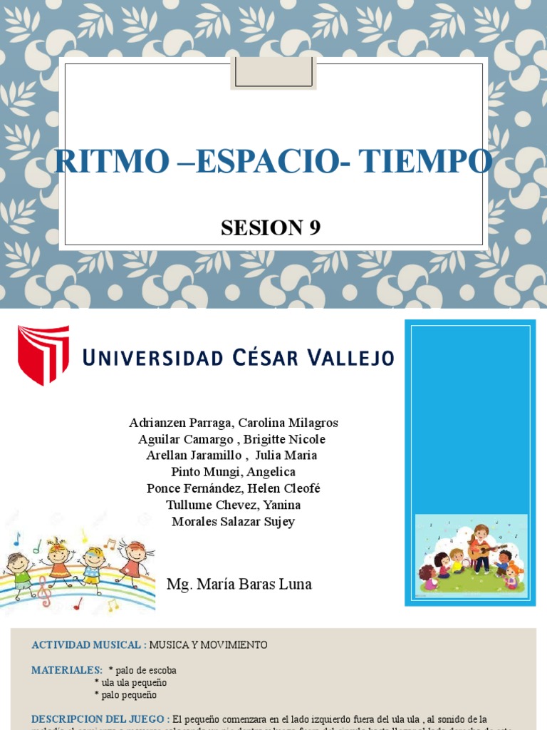 Ritmo y Movimiento en la Música Infantil | PDF | Ritmo | Las artes ...