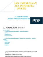 Pedoman Ejaan Bahasa Indonesia (PUEBI