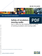 Safety of Escalators and Moving Walks: BSI Standards Publication