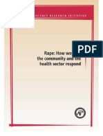 Health sector responses to sexual violence and its victims