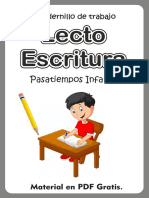 Pasatiempos Lectoescritura Infantil