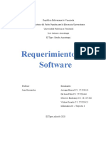Requerimientos de Software