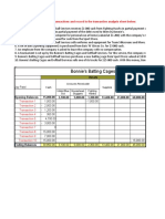 U2A6 - Transaction Analysis Sheet - Template