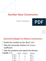 Number Base Conversions: More Examples