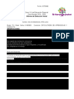 Informe de Detección Inicial Kelvin Emmanuel Ipiña ESC. LIBERTAD de PRENSA 2019-2020