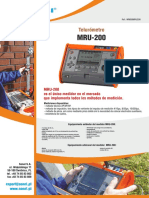 Telurometro MRU 200 DataSheet