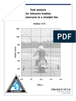 Task Analysis For Intensive Braking of A Motorcycle in A Straight Line