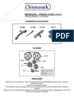 Manual de Instrução - CÓDIGO 14 308 e 14 311: Ferramentas Necessárias