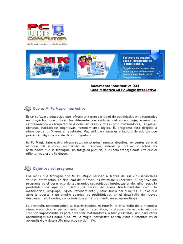 Guía de Mi Pc Magic InterActivo | PDF | Programa de computadora ...