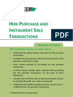 Hire Purchase Transactions