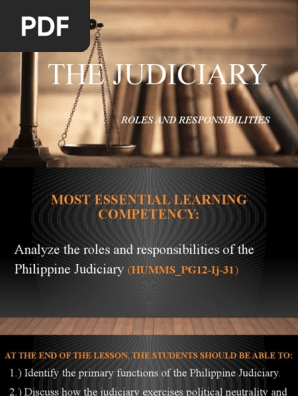 The Judiciary Powerpoint | Pdf | Supreme Courts | Judiciaries