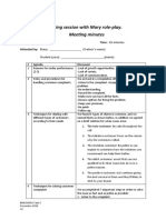 BSBCUS501 - Task 2 - Meeting Minutes