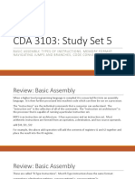 CDA 3103: Study Set 5