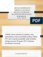 Jaminan Kesehatan Semesta Bagi Penduduk Kota Surabaya: (Universal Health Coverage)