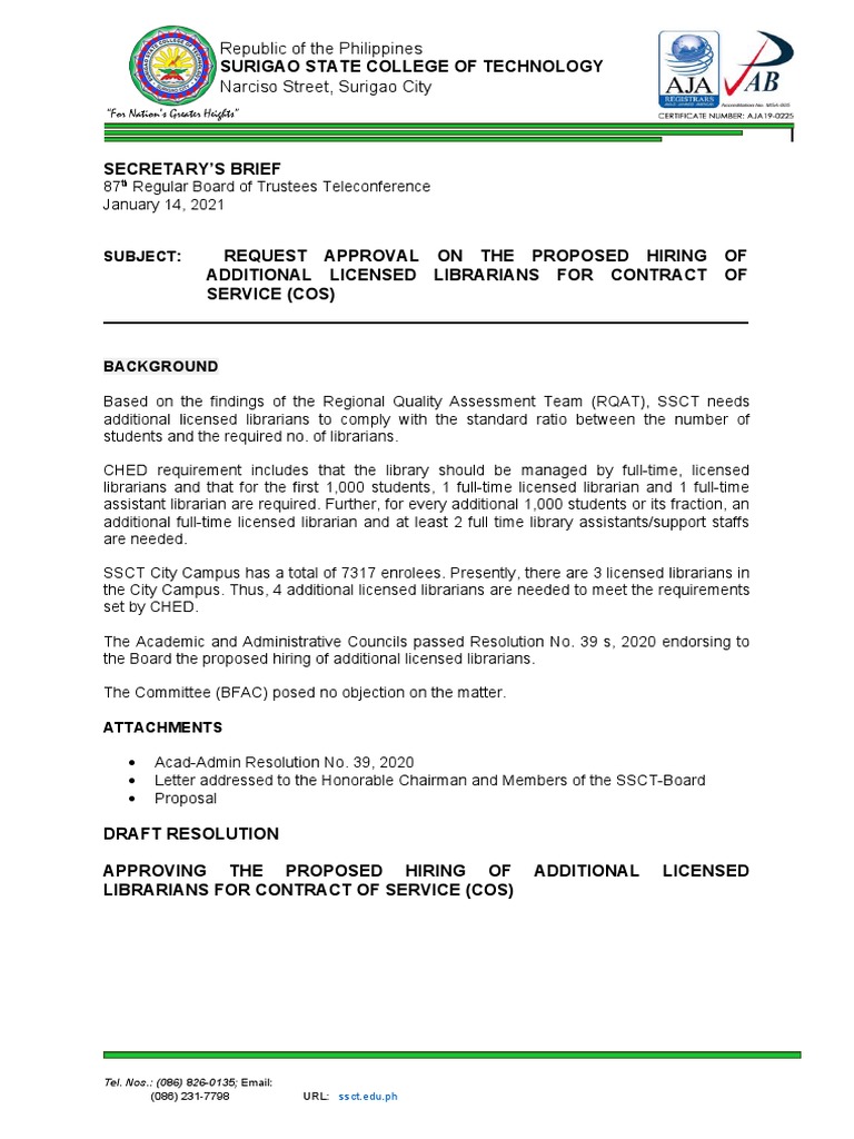 Republic of The Philippines Narciso Street, Surigao City Subject PDF