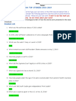 CNN TOP STORIES 2010-2019: I Want To See How Much You Can Answer From Your Notes Only. Do Not Stress About Your Score!