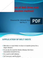 Application of Belt Drive and Selection Method