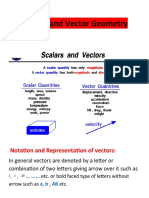 Vectors and Vector Geometry