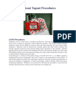 Lockout Tagout Procedures