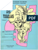 Histoire Des Togolais 1 Des Origines a 1884