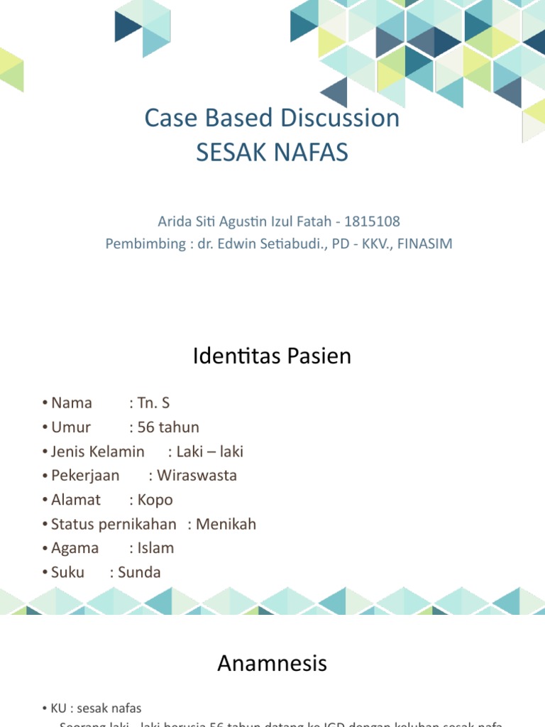 Sesak Nafas | PDF | Kesehatan Holistik