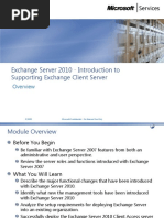 Exchange Server 2010 - Introduction To Supporting Exchange Client Server