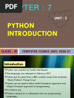 7. Python Introduction