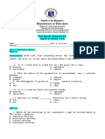 English 10 Quarter 3 Summative Test 4 and Performance Task 4