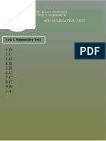 Summative Test Layout