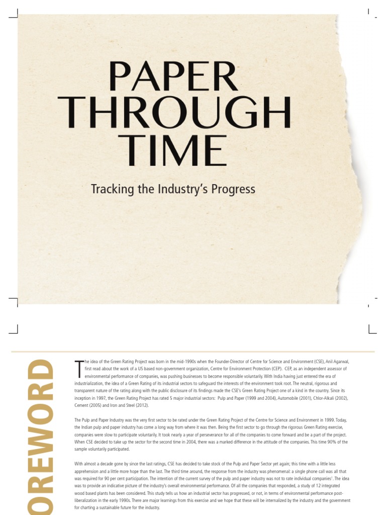CSE Paper Industry Report 2013 PDF Pulp (Paper) Paper