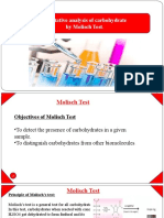 Qualitative Analysis of Carbohydrate by Molisch Test