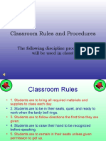 Classroom Rules and Procedures