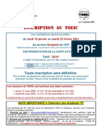 Affiche Toeic Iut 2021