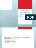 Perubahan Biopsikososiokultural Pada Lansia