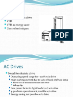AC Drives: Need For Electric Drive VFD VFD As Energy Saver Control Techniques