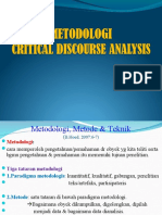 Critical Discourse Analysis METODE