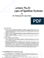 Lecture No.11 Different Types of Ignition Systems: by Dr. Muhammad Usman Khan