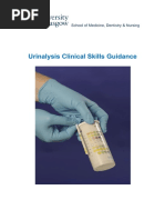 Urinalysis Clinical Skills Guidance: School of Medicine, Dentistry & Nursing