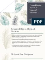 Thermal Design Aspects of Electrical Machines