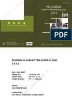 Penduduk Kabupaten Pandeglang 2012
