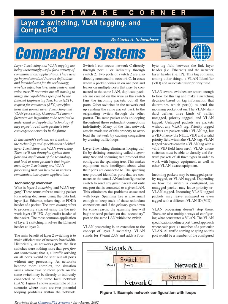 Layer 2 Switching Vlan Tagging and Compactpci2338 | PDF | Network ...