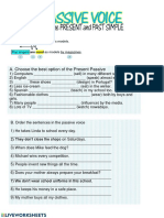 A. Choose The Best Option of The Present Passive: Example