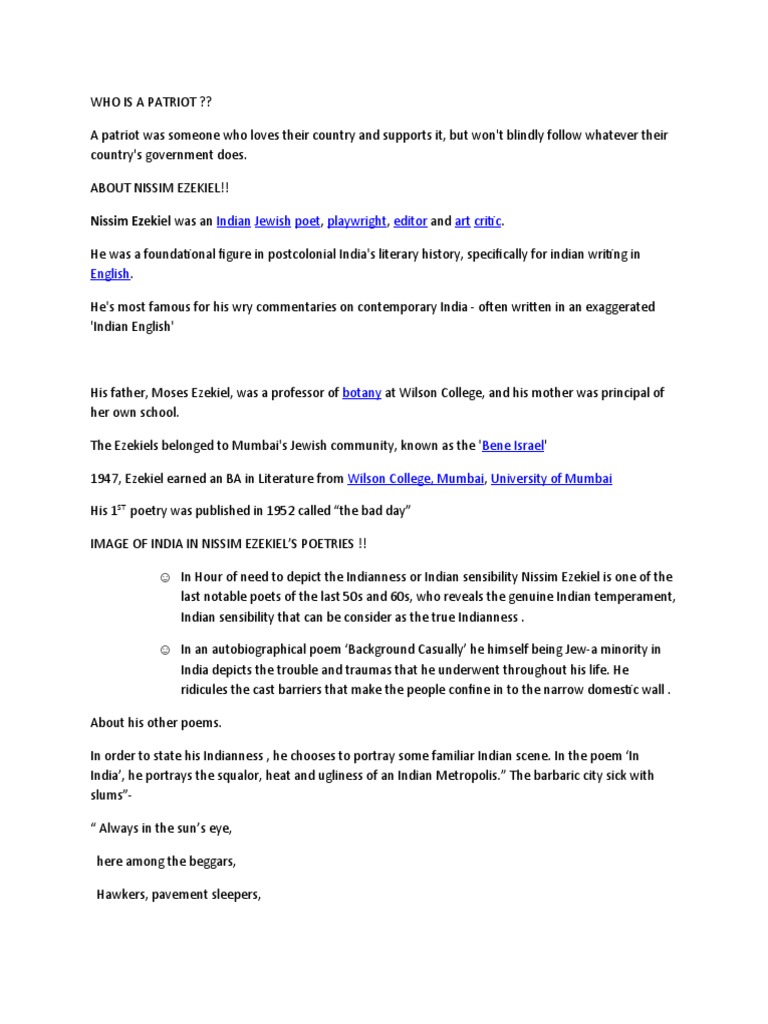 Who Is A Patriot PDF English Language Linguistics