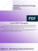 Core UNIT 5: Modeling Chemical Change