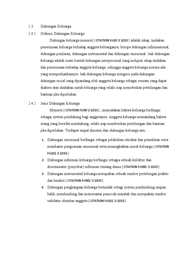 Dukungan Keluarga | PDF