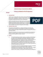 Guidelines On Smoking As Related To The Perioperative Period