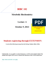 BIBC 102: Metabolic Biochemistry